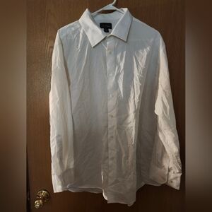 White formal button down shirt